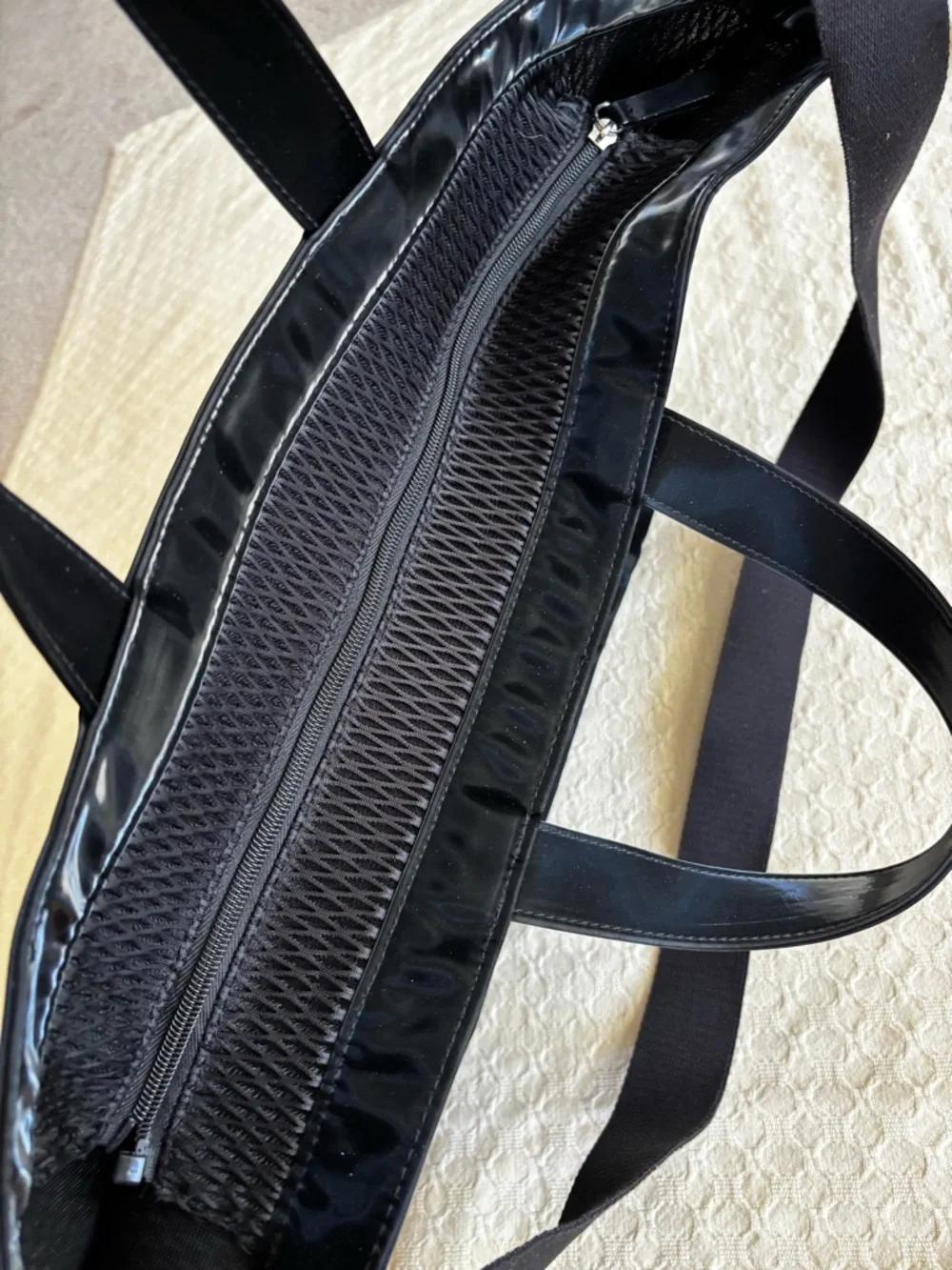 Victoria's Secret Black Mesh VSX Duffel Tote